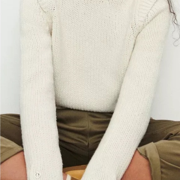 ba&sh Chavi sweater with embellished buttons, ivory, XS - Picture 9 of 10